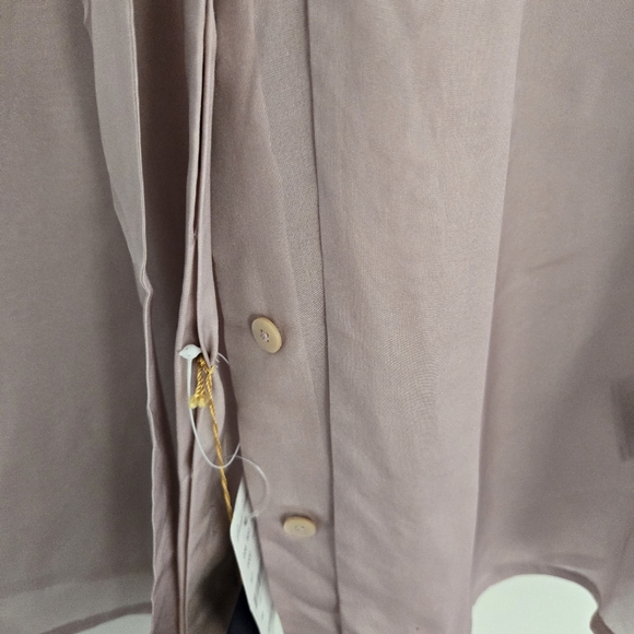 Brooks Brother Pink Silk Button Down Shirt with Neck Tie - Picture 7 of 11